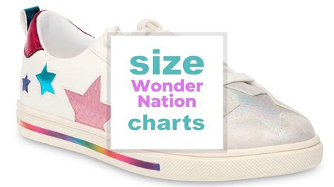 wonder nation|wonder nation shoe size chart.